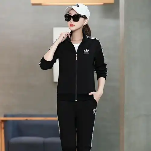 男女春秋季大码运动服休闲跑步卫衣三件套情侣装长袖品牌运动套装