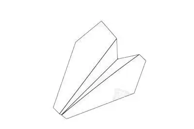 纸飞机简笔画画法步骤图教程及图片大全