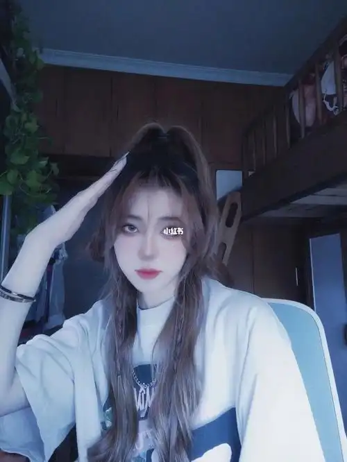 显瘦半扎高马尾