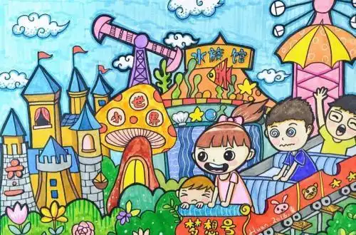 去游乐园游玩怎么画手抄报怎么画手抄报