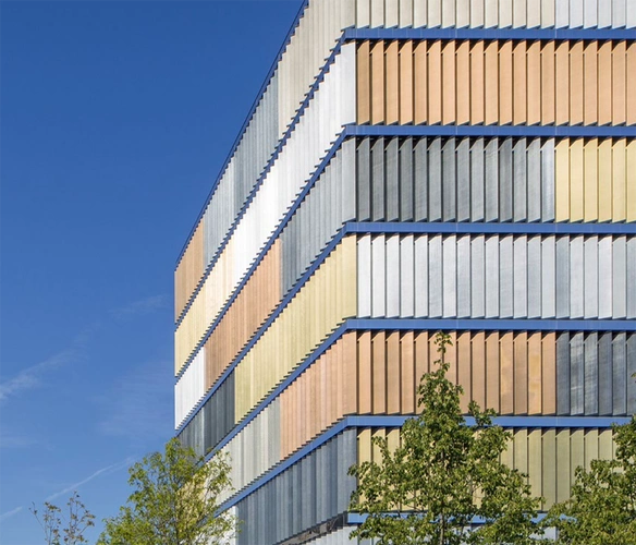 单一图形,规则尺寸的2,丝印彩釉玻璃(高温彩釉)等幕墙玻璃效果设计