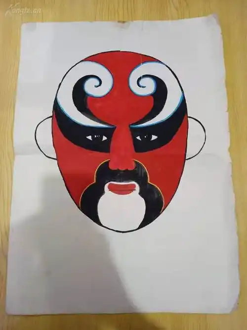 关键词:水彩,绘画,京剧,脸谱,瓶子