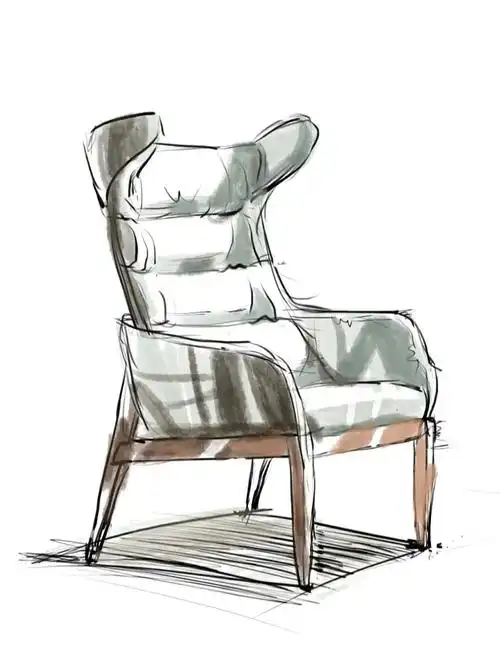 室内设计手绘家具图临摹