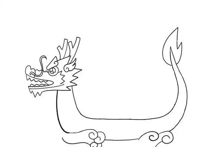 端午节赛龙舟可爱的粽子简笔画图文 视频教程第四步四周细节装饰好