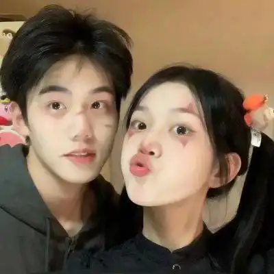 情头高级小众甜蜜双人真人图片_情侣头像_头像屋