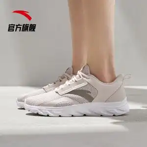 安踏跑步鞋女2021新款女鞋夏季官网旗舰女士轻便运动休闲旅游鞋子