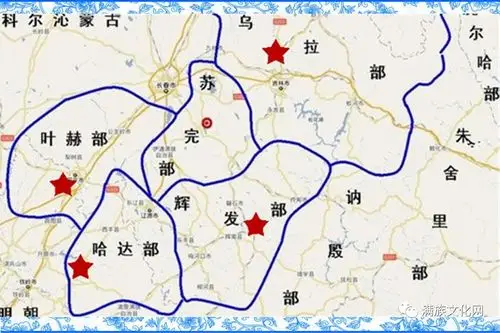 扈伦四部地理位置图海西女真主要就是扈伦四部,分别为:哈达部,叶赫部