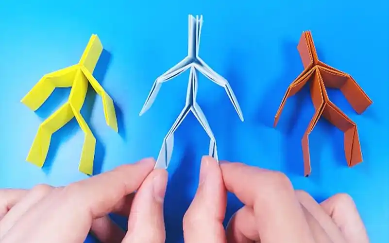 只需8步就能得到一个立体小人!油管1亿播放的折纸达人来啦!