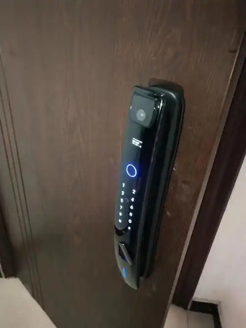 指纹锁安装完毕图全国包安装