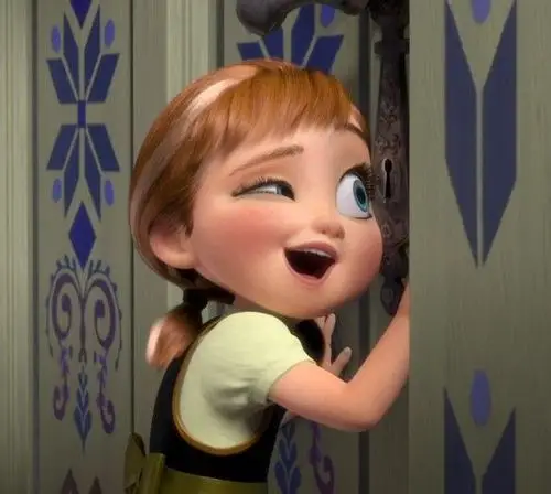 安娜小天使 小时候的图超级可爱!