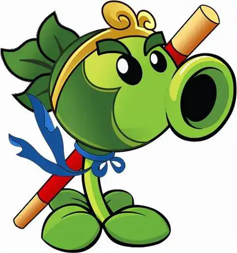 火焰豌豆射手简笔画怎么画闪电豌豆射手怎么画