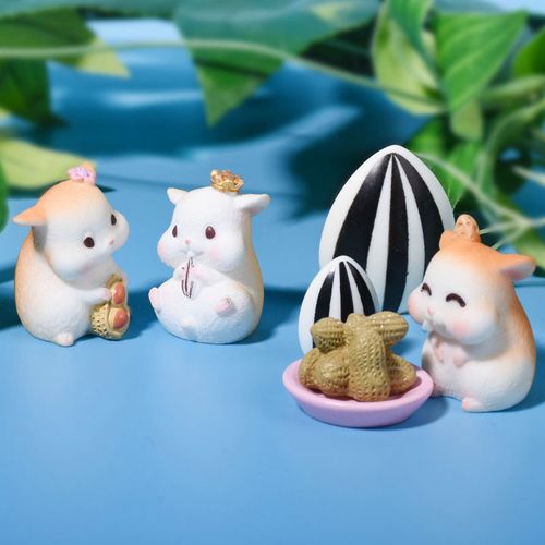 奶油胶diy材料可爱贪吃仓鼠面包瓜子系列配件自制手机壳树脂滴胶