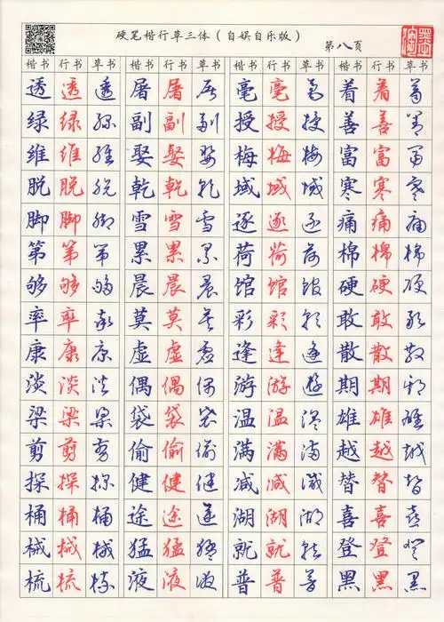 钢笔草书名人名言字帖下载_晶羽文学网