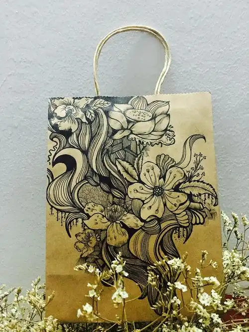 手绘插画手提袋