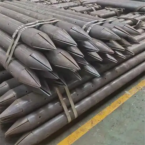 加工定做 注浆钢花管 48*3 42*3 超前小导管 缩尖注浆管 按图制造