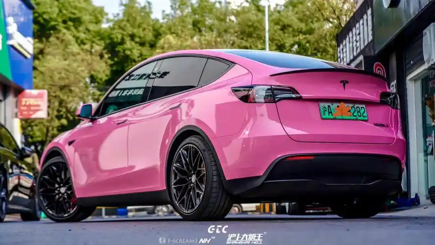 特斯拉modely-高亮粉