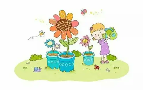 小班的小朋友可以帮忙浇浇花,做力所能及的事情