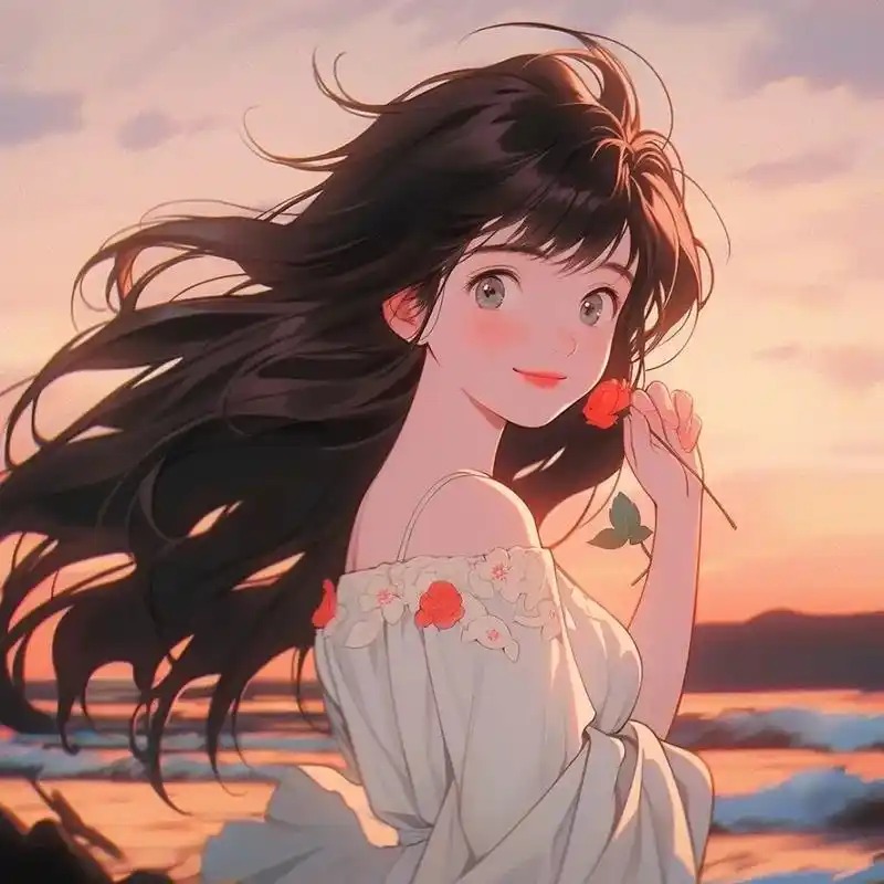 女生头像|愿你带上笑容,与所有美好相遇.