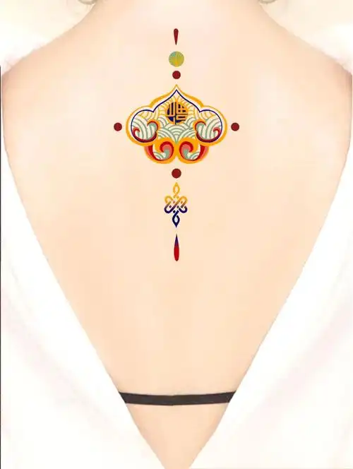 美好寓意合集如意纹61福61盘长纹定价图#我的纹身分享  #新中式