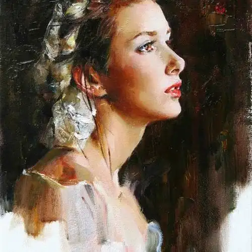 油画质感女生头像 油画质感女生头像闺蜜