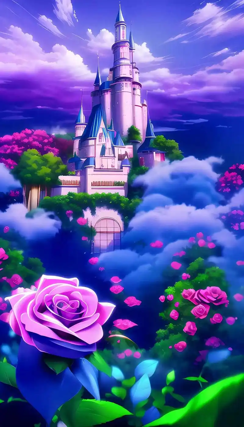 漂亮的梦幻城堡分享给大家#闪闪壁纸ai制作梦幻城堡 #手机壁 - 抖音