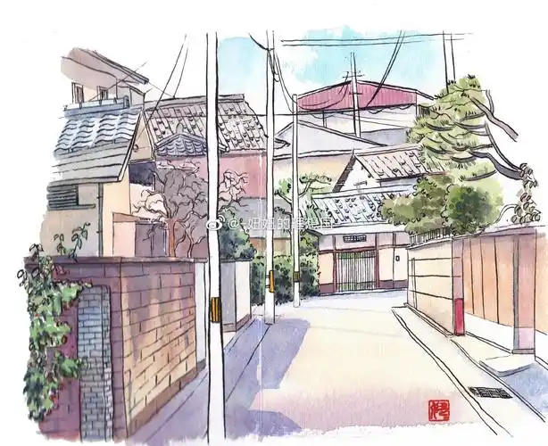 整理一波之前画的日本街景手绘作者