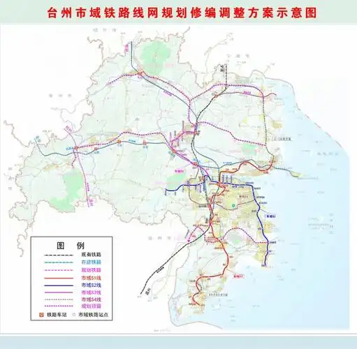台州轻轨新路线曝光!城市轨道交通线网规划招标