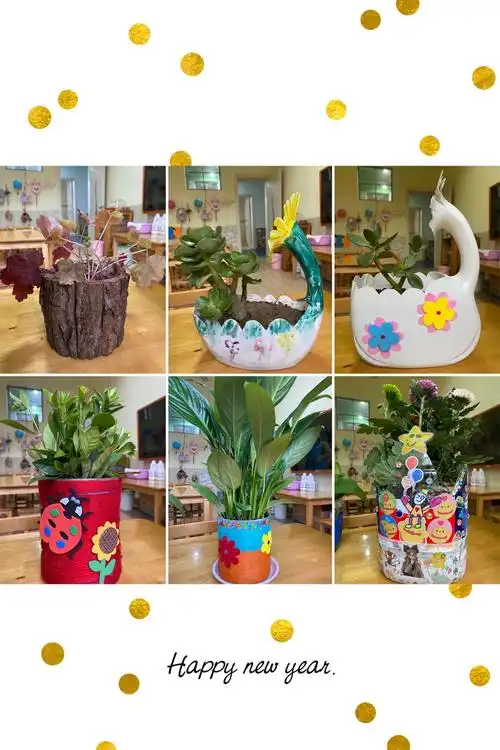 "绿色环保我先行,创意花盆大变身"——福明幼儿园自制花盆评比活动