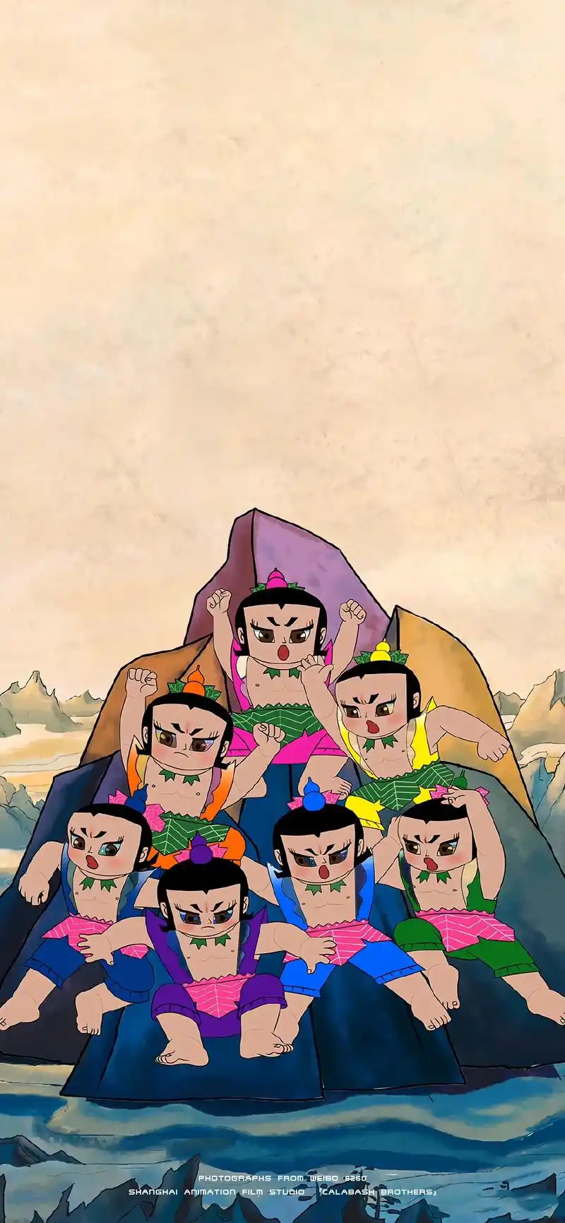 金刚葫芦娃壁纸#大数据推荐给有需要的人 #七个葫芦娃