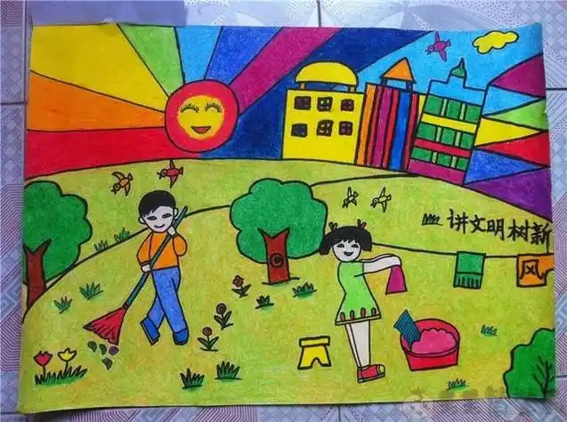 幼儿园关于文明简笔画