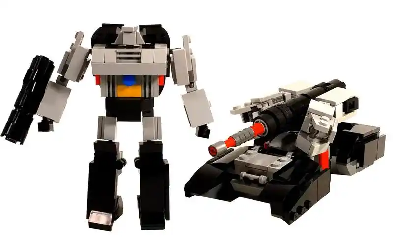 乐高moc作品变形金刚威震天wfcsiege变形展示