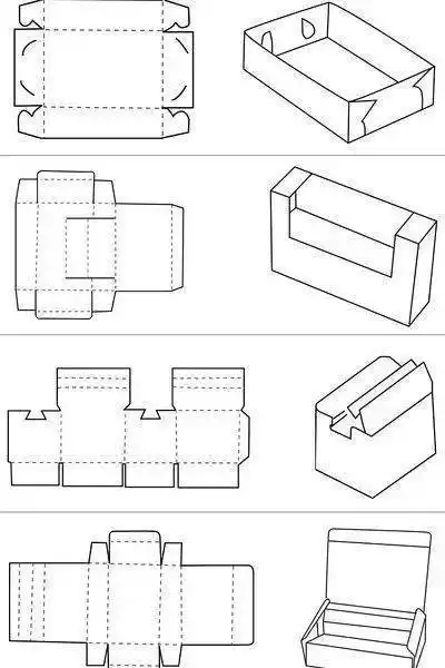 一些包装盒平面设计展开图!_参考