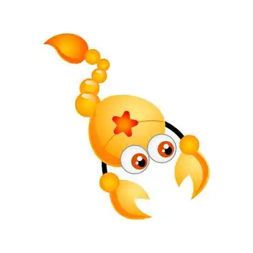 黄色卡通蝎子_图品汇