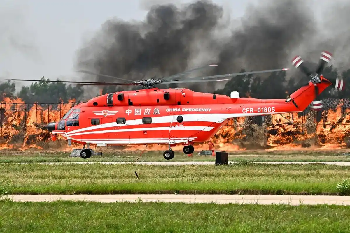 china emergency中国应急.中国应急直升机表演灭 - 抖音