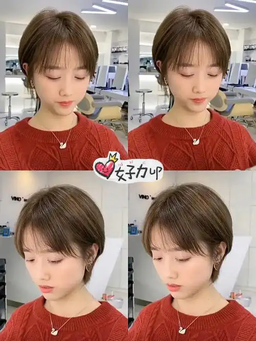 清新甜美日系学生短发甜美减龄显脸小