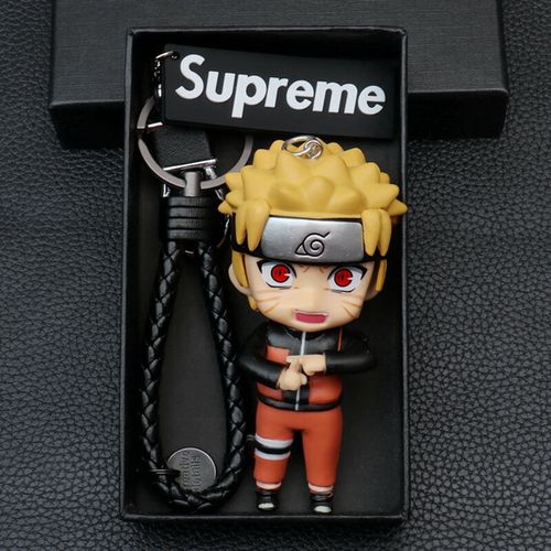 手办摆件我爱罗鸣人卡卡西汽车六一儿童节日礼物 鸣人 结印款 黑绳