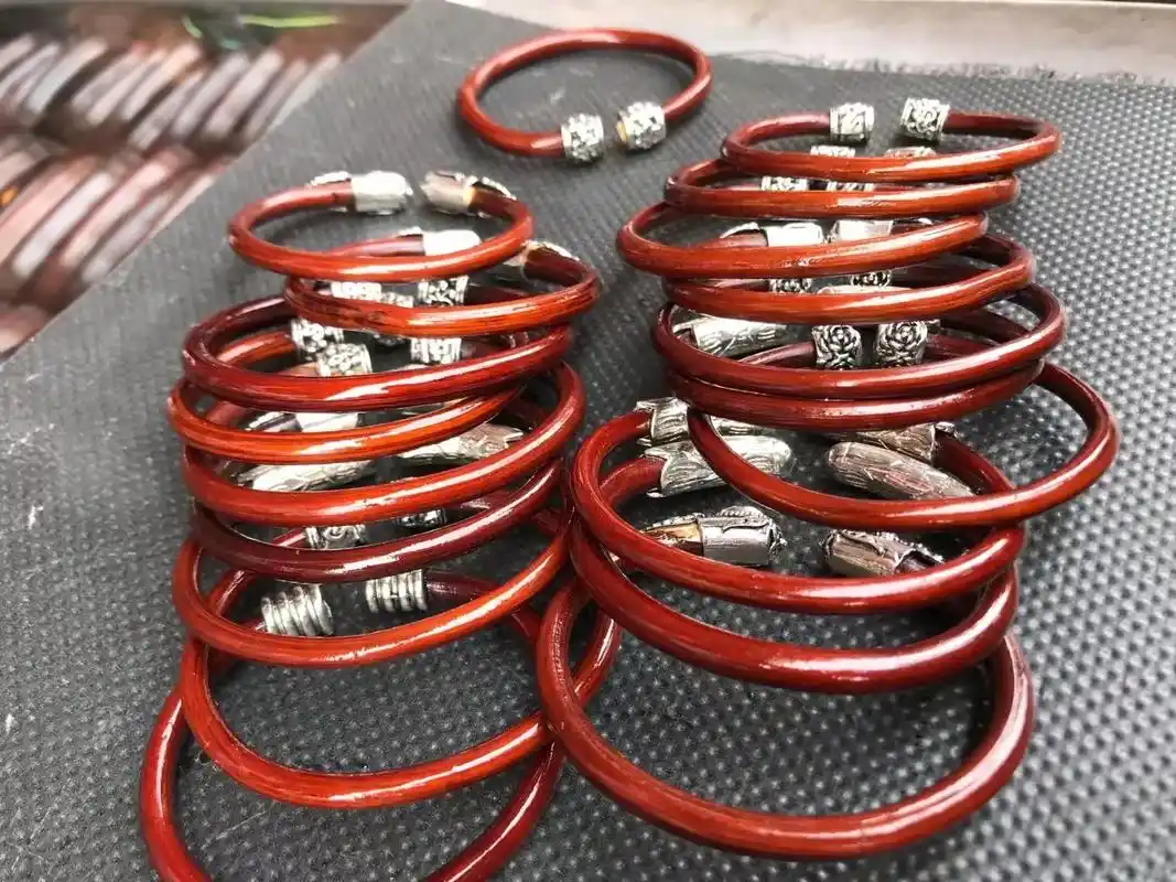 鸡血藤手镯舒经活络益气补血祛湿化瘀情侣手镯闺蜜同款古风饰品