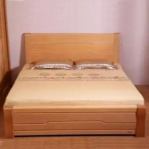 【实木榉木双人床图片】实木榉木双人床图片大全_q友网