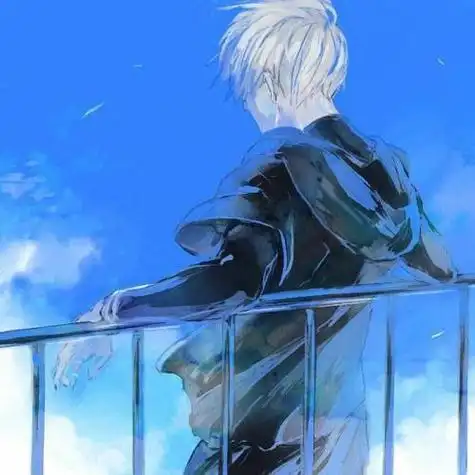 头像动漫男头背影图片