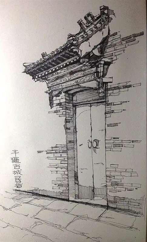 平遥古城(透视有点问题)