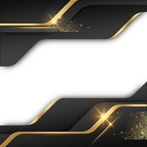 黑色金属质感线条商务边框