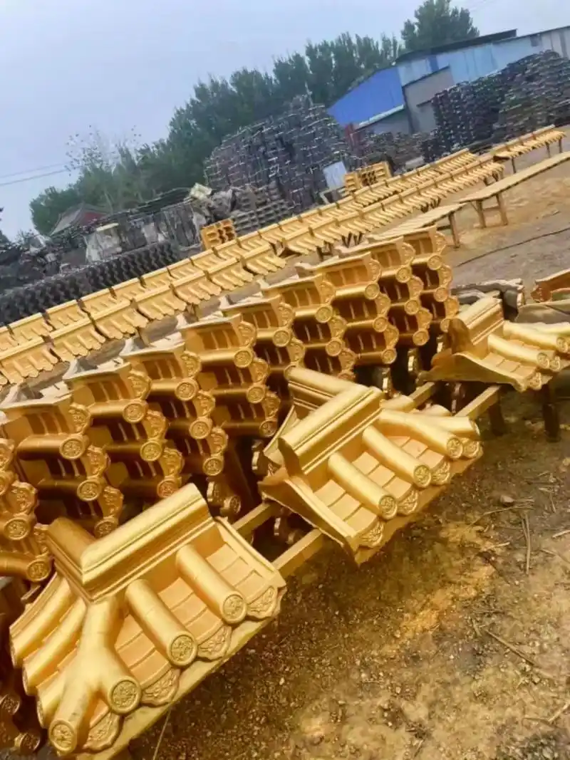 庭院围墙整体瓦帽 围墙整体瓦帽古建一体瓦.中式庭院景观围墙  - 抖音