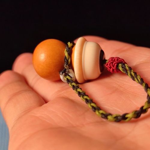 葫芦手捻镶口文玩扇箍挂坠葫芦