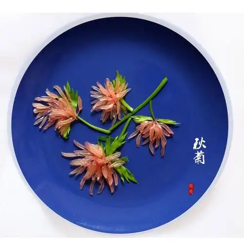 秋菊摆盘,美得令人心动,新手小白也能一学就会