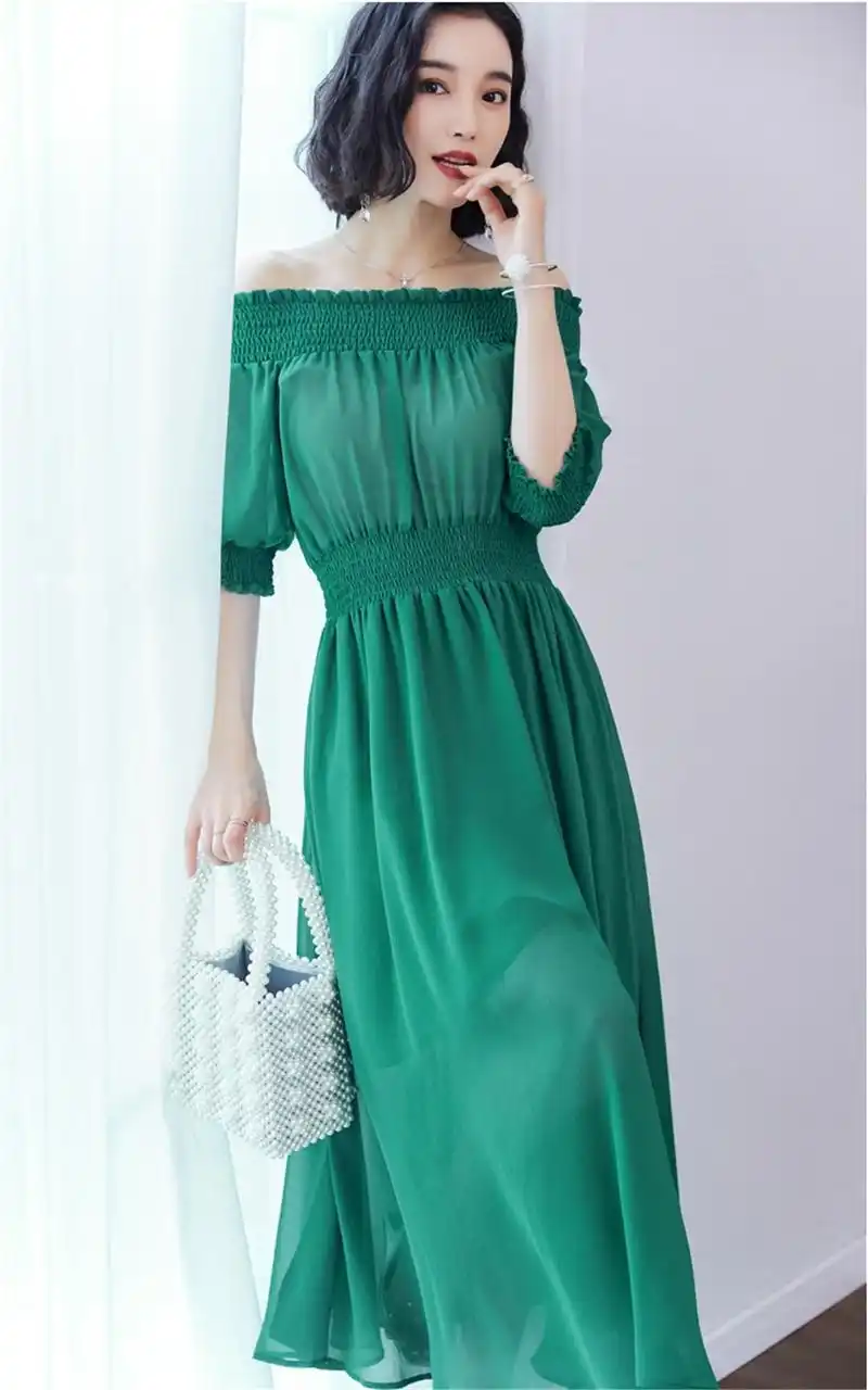 30岁女人别穿暗色了,越穿越显老!这五款墨绿连衣裙,优雅上档次