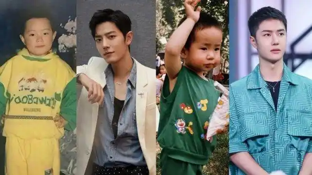 六一童心未泯的明星晒出童年照肉肉肖战酷酷王一博萌萌谭松韵