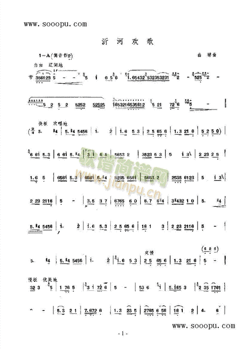 沂河欢歌民乐类竹笛