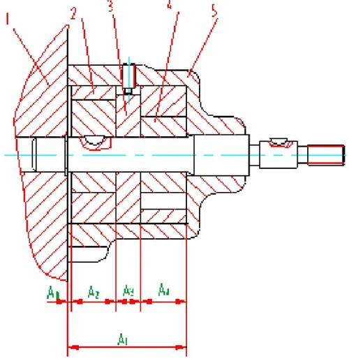 下图所示为离合器齿轮轴部装配图为保证齿轮灵活转动要求装配后轴套与