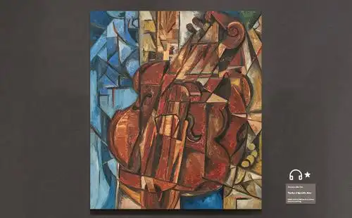 小提琴 布面油画