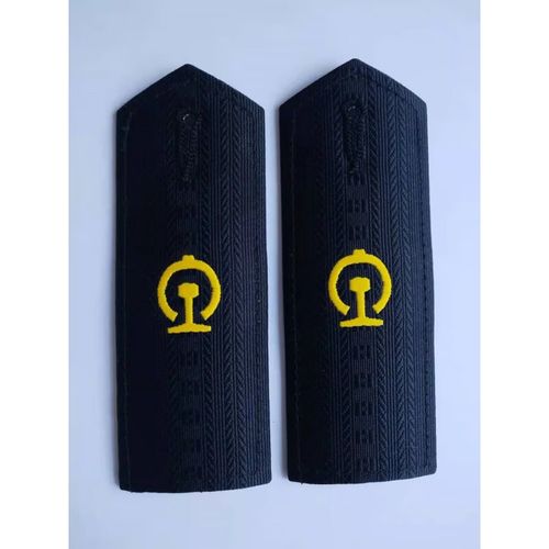 驻掌柜铁路肩章 新款铁路肩章肩牌无杠一杠 二杠 三杠 夏季绒布 铁路